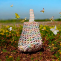 Handmade crochet water bottle carrier