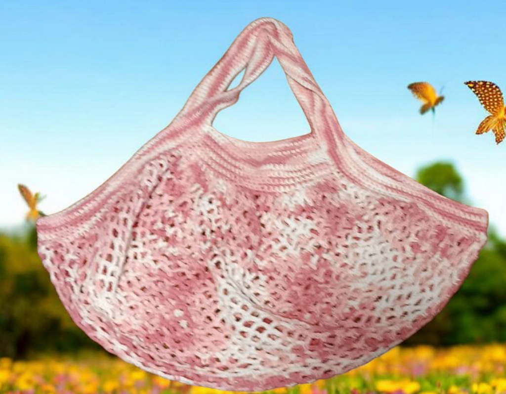 Crochet Market Bag - Lavender