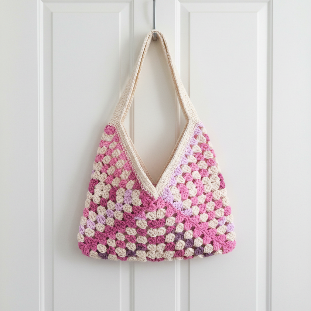 Crochet Granny Square Bag (Medium)